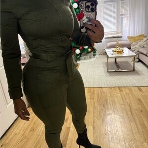 Olive Green Women's Jumpsuit